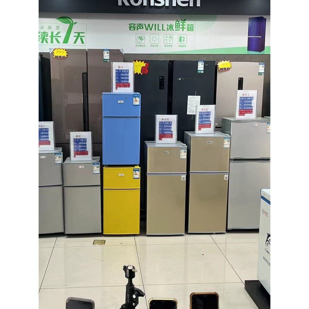 家用双门小型租房公寓节能省电一级能效冰箱特价全新瑕疵运损二手