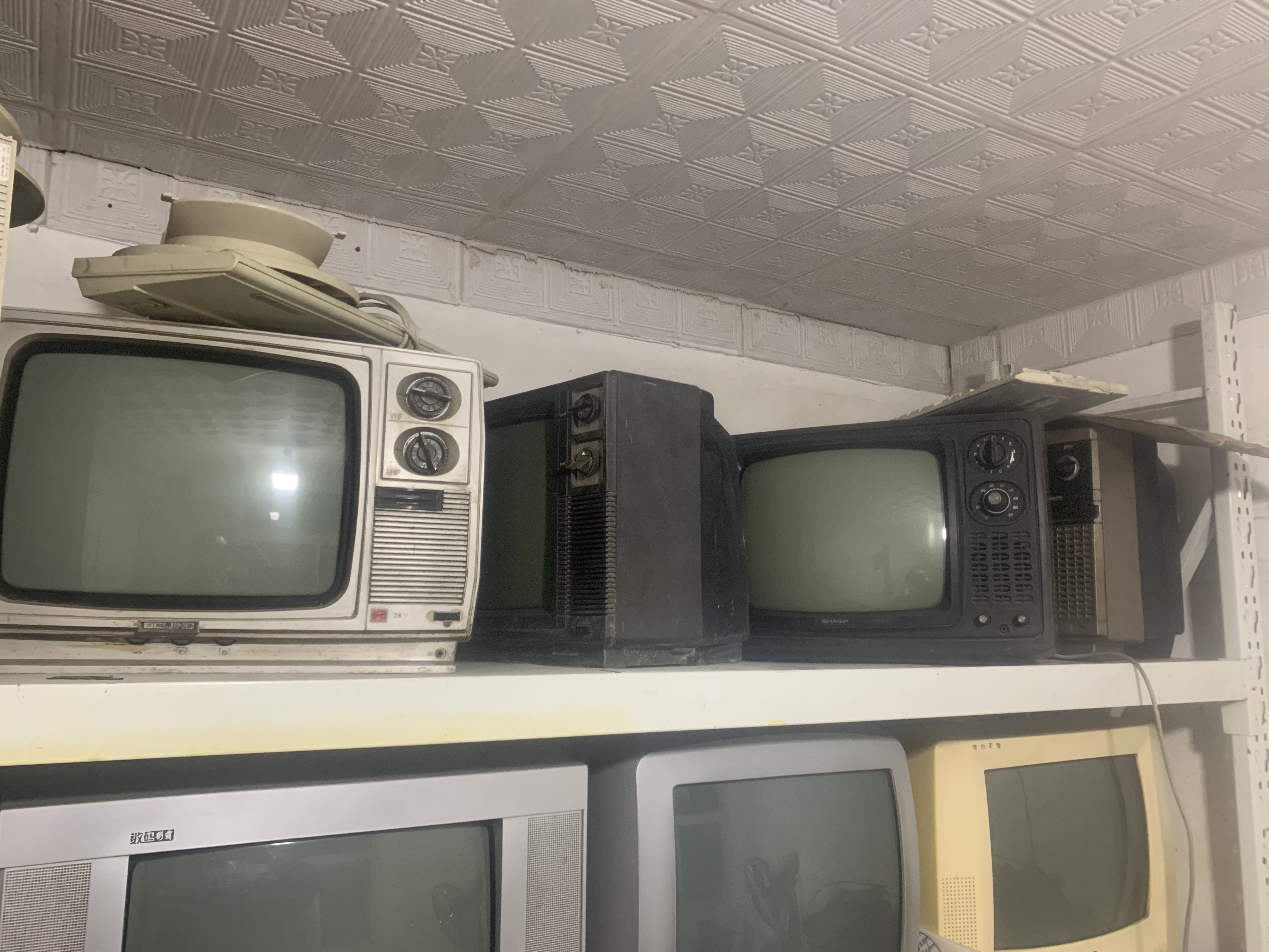 黑白电视机 老式老款黑白电视机 二手电视 影视影楼橱窗展示热卖